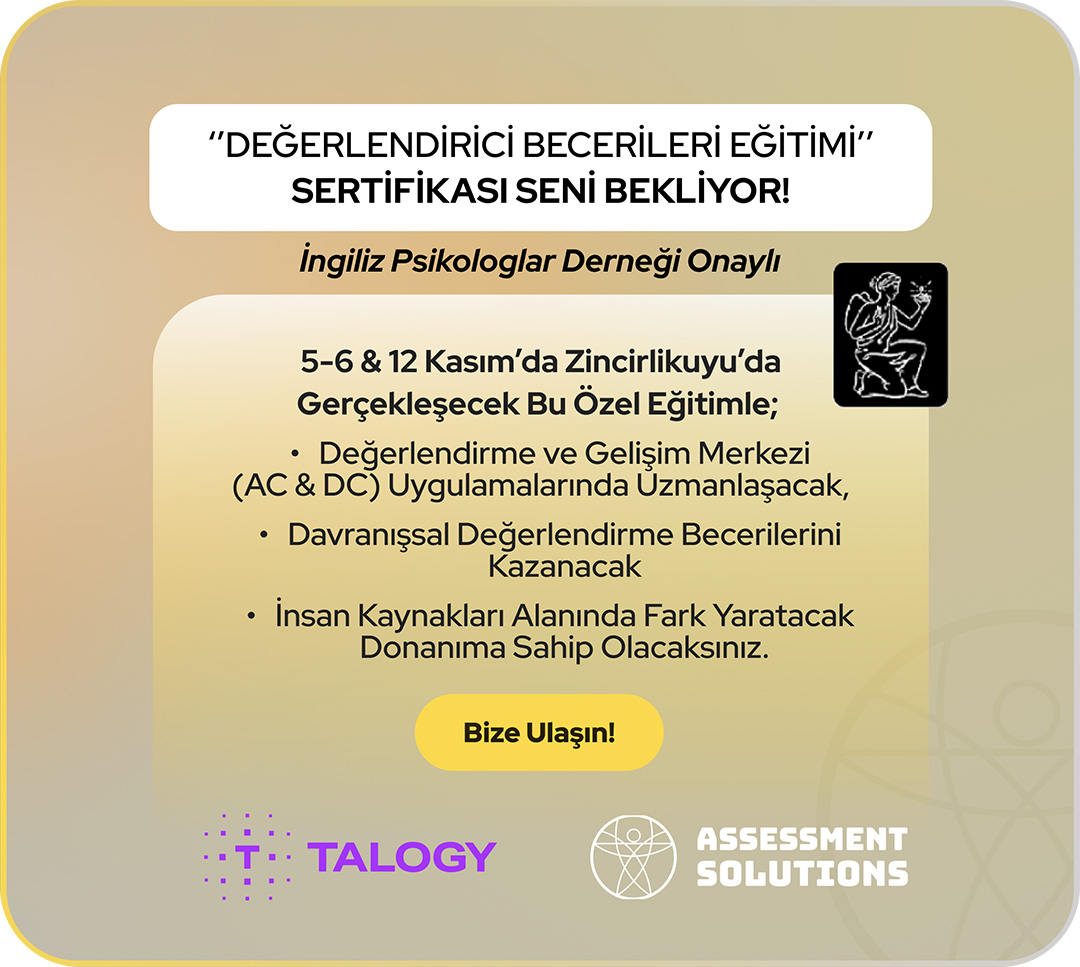 Değerlendirici Becerileri Eğitimi Sertifikası Seni Bekliyor